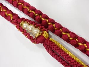 正絹　振袖用　手組帯締め